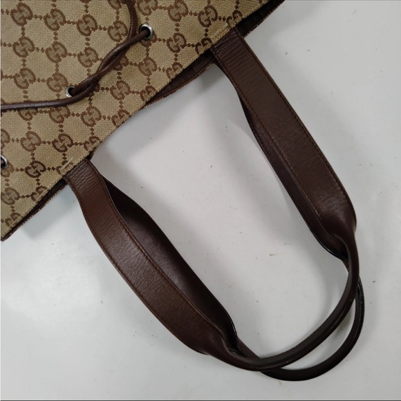Gucci Beige and Brown GG Tote - Picture 4 of 10